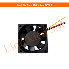 Quạt Tản Nhiệt 6X6X2.5cm 12VDC