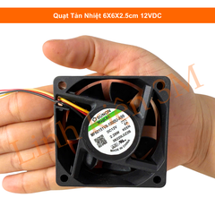 Quạt Tản Nhiệt 6X6X2.5cm 12VDC