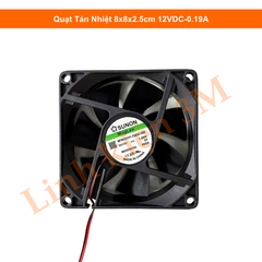 Quạt Tản Nhiệt 8x8x2.5cm 12VDC-0.19A