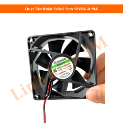 Quạt Tản Nhiệt 8x8x2.5cm 12VDC-0.19A