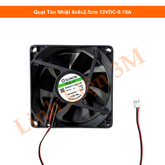Quạt Tản Nhiệt 8x8x2.5cm 12VDC-0.19A