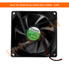 Quạt Tản Nhiệt Sunon 9x9x2.5Cm 12VDC - 2.6W
