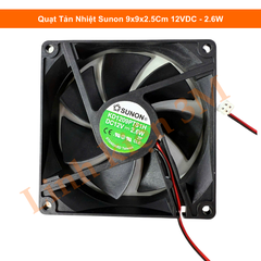 Quạt Tản Nhiệt Sunon 9x9x2.5Cm 12VDC - 2.6W