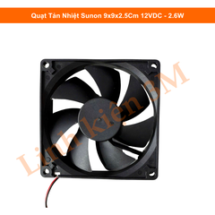 Quạt Tản Nhiệt Sunon 9x9x2.5Cm 12VDC - 2.6W