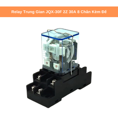 Relay trung gian JQX-30F 2Z 24VDC 30A 8 chân có kèm đế