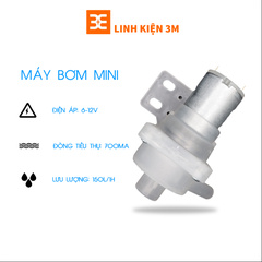 Máy Bơm Mini 12VDC Trắng