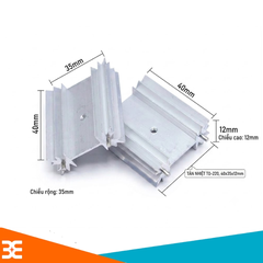 Tản nhiệt nhôm TO220 kích thước 40x35x12mm
