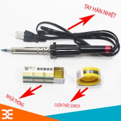 Tay Hàn Nhiệt Soldering Iron 60W ( Tặng 01 Cuộn Thiếc Sunchi và 01 Hộp Nhựa Thông )