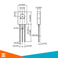 Transistor PNP B772 3A-30V