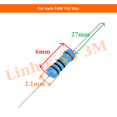 Trở Vạch 1/4W 1%( 50c)