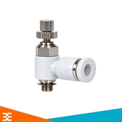 Van tiết lưu khí nén nối nhanh ø4mm ren m5 airtac psl4m5a