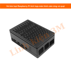 Vỏ kim loại Raspberry tích hợp màn hình 3.5″ + quạt (không bao gồm bo mạch Raspberry Pi) | Linh kiện 3M