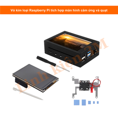 Vỏ kim loại Raspberry tích hợp màn hình 3.5″ + quạt (không bao gồm bo mạch Raspberry Pi) | Linh kiện 3M