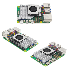Vỏ Raspberry Pi 5 ABS và tản nhiệt Pi Case With Aluminium Heatsink & PWM Fan