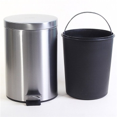 Thùng rác inox Ecolife ECO109 7L (Màu bạc)