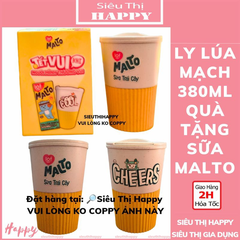 Ly lúa mạch 380ml quà tặng sữa Malto