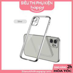 Ốp điện thoại trong suốt mạ màu cho Iphone 13Mini/13/13Pro/13ProMax