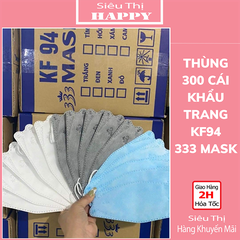 Thùng 300 cái Khẩu trang y tế 4 lớp kháng khuẩn 4D KF94 333 Mask - KTYT