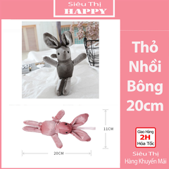 Thỏ nhồi bông 20cm thiết kế dễ thương cho bé - Đồ chơi