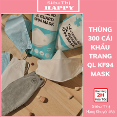 Sỉ thùng 300 cái khẩu trang 4D KF94 QL - công ty y tế Quang Linh - KTYT