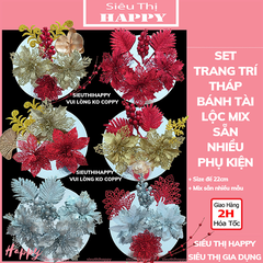 Set Phụ kiện mix sẵn trang trí tháp bánh kẹo, tháp bia, tháp nước ngọt - NC&ĐS