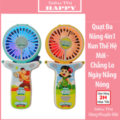Quạt Đa Năng 4in1 Kun Thế Hệ Mới  - QUÀ TẶNG SỮA KUN