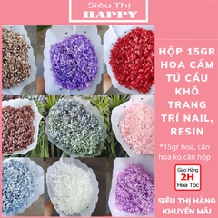 [Mua 1 tặng 1] Hộp Hoa Cẩm Tú Cầu Khô 15gr, trang trí nail, resin, handmade  - NC&ĐS