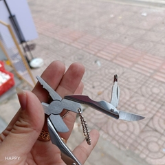 Kềm Mini du lịch đa năng, có thể gấp gọn thành móc khoá - DECOR