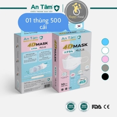 [Giá sỉ] Thùng 500 cái khẩu trang 4D KF94 công ty An Tâm - An Tâm sống khoẻ chuẩn xuất khẩu Hàn Quốc. - KTYT