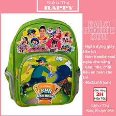 Balo có nón Hoodie Kun - QUÀ TẶNG SỮA KUN
