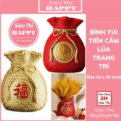 Bình hoa túi tiền, cắm lúa mạch, chưng tết - NC&ĐS