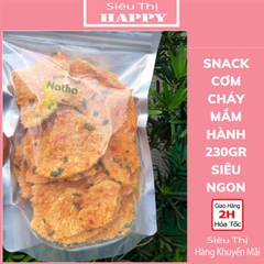 Snack cơm cháy mắm hành 230gr siêu ngon - Cơm cháy Natha Ngon Đặc sản Sài Gòn - NC&ĐS