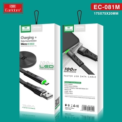 Cáp Sạc Nhanh 3A Có Đèn LED Earldom EC-081 LIGHTNING/ TYPE C