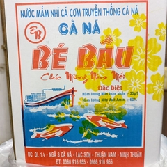 Chai 500ml - Nước mắm nhỉ cá cơm Bé Bầu đặc sản Cà Ná Bình Thuận - NC&ĐS