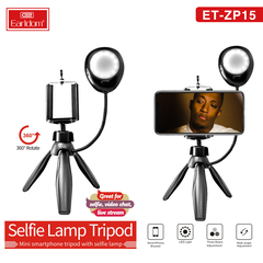 Tripod Kèm Đèn Hỗ Trợ Selfie Earldom ZP-15