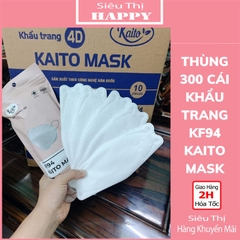 Thùng 300 cái Khẩu trang y tế kháng khuẩn 4D KF94 Kaito Mask - KTYT