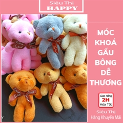 Móc khóa gấu bông mềm dễ thương - NC&ĐS