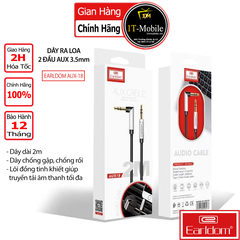 Dây Ra Loa Hai Đầu 3.5mm Earldom AUX-18