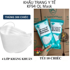 Sỉ thùng 300 cái khẩu trang 4D KF94 QL - công ty y tế Quang Linh - KTYT