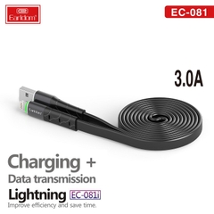 Cáp Sạc Nhanh 3A Có Đèn LED Earldom EC-081 LIGHTNING/ TYPE C