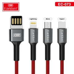 Cáp Sạc Dù Earldom EC-073 (Sạc Nhanh 3A) LIGHTNING/ TYPE C