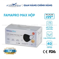 Hộp 40 cái Khẩu trang y tế 4 lớp kháng khuẩn Famapro Pro Max - KTYT