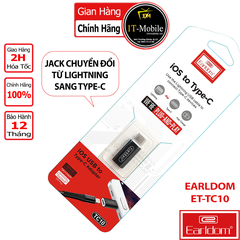 Jack Chuyển Lightning Sang TypeC Earldom ET-TC10