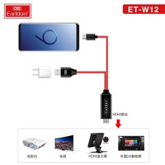 Cáp HDMI Type C Earldom W12 ( Độ Phân Giải 4K )