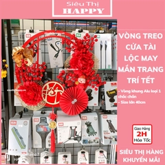 Vòng treo cửa tài lộc may mắn trang trí tết - Hàng loại 1 siêu đẹp - NS&ĐS