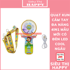 Quạt Đa Năng 4in1 Kun Thế Hệ Mới  - QUÀ TẶNG SỮA KUN