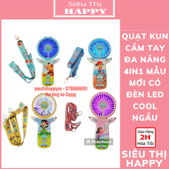 Quạt Đa Năng 4in1 Kun Thế Hệ Mới  - QUÀ TẶNG SỮA KUN