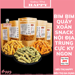 Bim bim quẩy xoắn snack nội địa Trung túi 100gr.