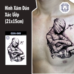 Hình xăm dán kín lưng rồng quấn tử cấm thành trắng đen 34x48cm tặng bắp tay  tattoo 12x19cm  HolCim  Kênh Xây Dựng Và Nội Thất