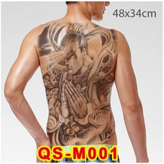 hình xăm dán kín full bít lưng cá chép hóa rồng song ngư JULLY Tattoo  chất kích thước 48x34cm hình xăm chống nước xăm tạm thời an toàn bền đẹp   Lazadavn